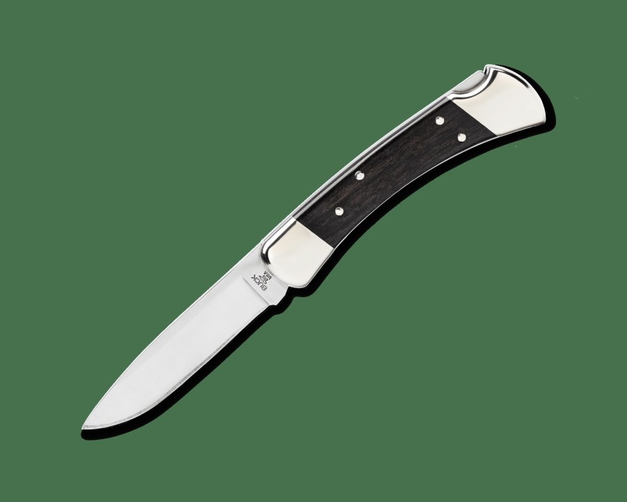 Knives Buck Knives | 110 Folding Hunter Knife - Nickel Silver Drop Point